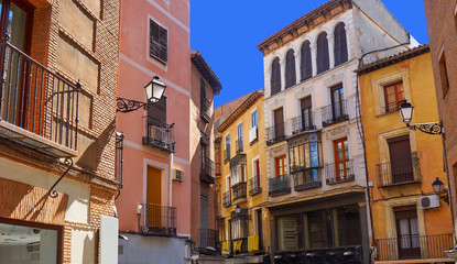 Fototapeta na wymiar Toledo facades in Castile La Mancha Spain