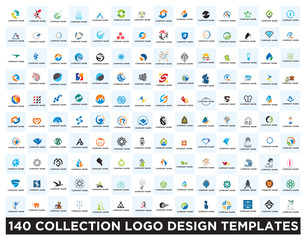 Set of logo design templates