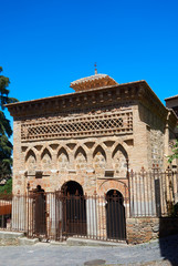 Fototapeta na wymiar Toledo Cristo de Luz old Mosque in Spain