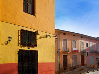 Fototapeta na wymiar Xativa old town street in Valencia Jativa