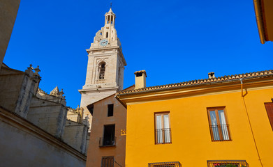 Fototapeta na wymiar Santa Maria church in Xativa of Valencia