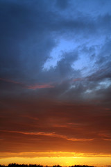 Fototapeta na wymiar dramatic sunset and sunrise sky 