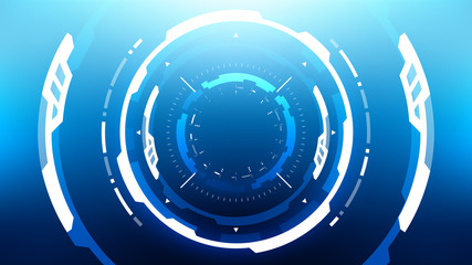 Futuristic Technology Abstract Background. Vector Modern Hi-Tech Wallpaper