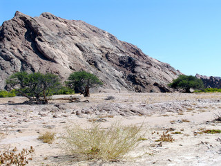 Namib. Rocky desert