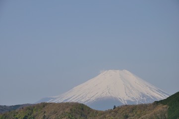 加入道山から眺める富士山