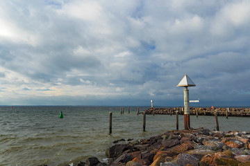 baltic sea coastline landscape nature scene horizon