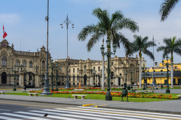 Main Square and Government Palace, Lima, Peru