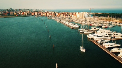 Touristic port of Sottomarina, a seaside resort on the Adriatic