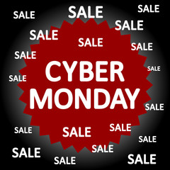 Cyber monday background.