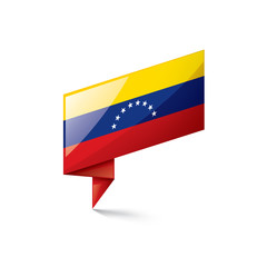 Venezuela flag, vector illustration on a white background