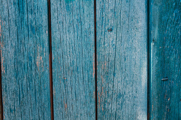 Old wooden background, green color Texture and background.