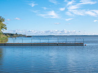 Obraz premium The Lake Resko Przymorskie in Poland