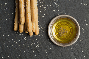 breadsticks or Italian grissini