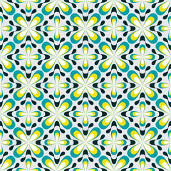 Fototapeta premium Retro background. Seamless pattern. Vector. レトロパターン