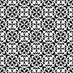 Behang Retro background. Seamless pattern. Vector. レトロパターン © tabosan