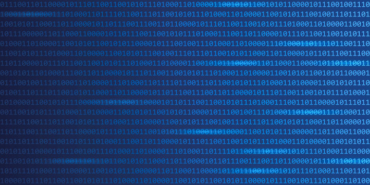 blue digital binary code web technology background vector illustration EPS10