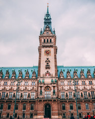 Obraz premium Town Hall in Hamburg, Germany