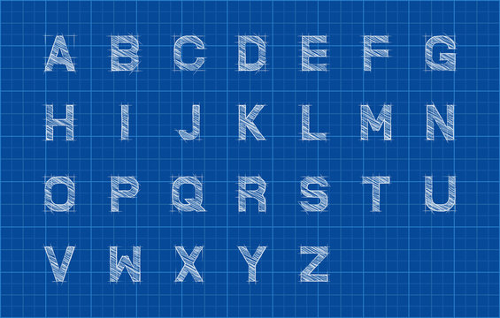Free Vector | Blueprint drawing text effect, editable engineering and  architectural text style