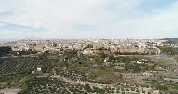 Skyline of Ubeda in Jaen Andalusia Spain