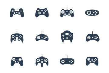 Gamepads vector icon set © D Graphics