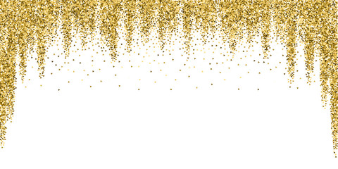 Fototapeta na wymiar Gold triangles glitter luxury sparkling confetti. 