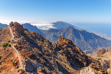 Caldera de Taburiente National Park seen from Roque de los Muchachos Viewpoint, La Palma, Canary Islands © peresanz