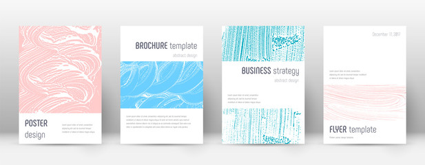 Cover page design template. Minimalistic brochure 