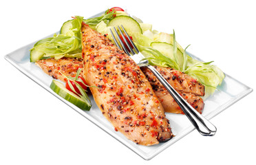 PEPPERED SMOKED MACKEREL CUT OUT