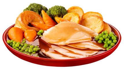 ROAST CHICKEN DINNER CUT OUT