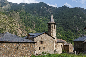 Fototapeta na wymiar Gavas, a Small Village in the Catalan Pyrenees