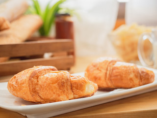 bread on table in kitchen