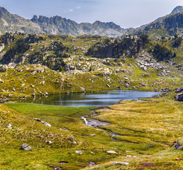 Beautiful Lake in Aiguestortes National Park, Catalan Pyrenees