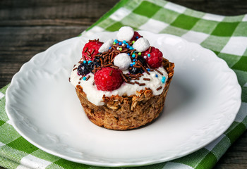 sweet oat flakes muffin