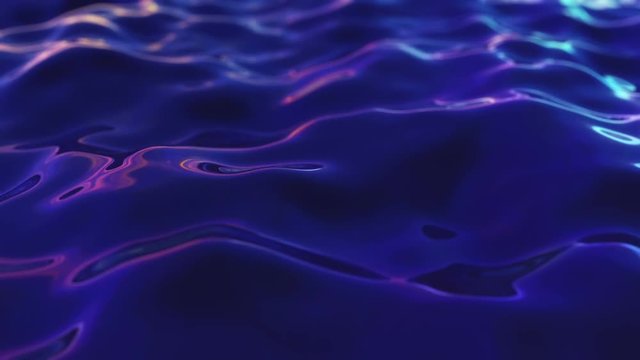 deep blue sea wave, slow motion, close up