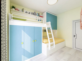 Modern and welcoming children's bed bedroom