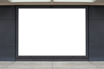 Fototapeta premium Shop Boutique Store Front with Big Window and Place for Name