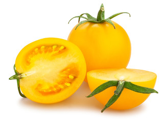 Fototapeta na wymiar yellow cherry tomato
