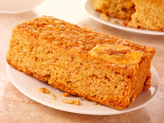 HONEY AND BANANA FLAPJACK