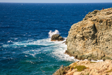 Coastal view of Agia Pelagia, Crete, Greece