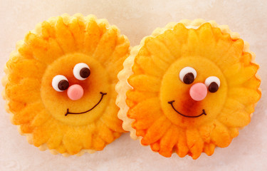 SUNFLOWER FACE BISCUITS