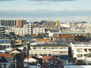 Fototapeta na wymiar 町の風景　日本の神奈川県大和市