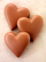 Obraz premium CHOCOLATE HEARTS
