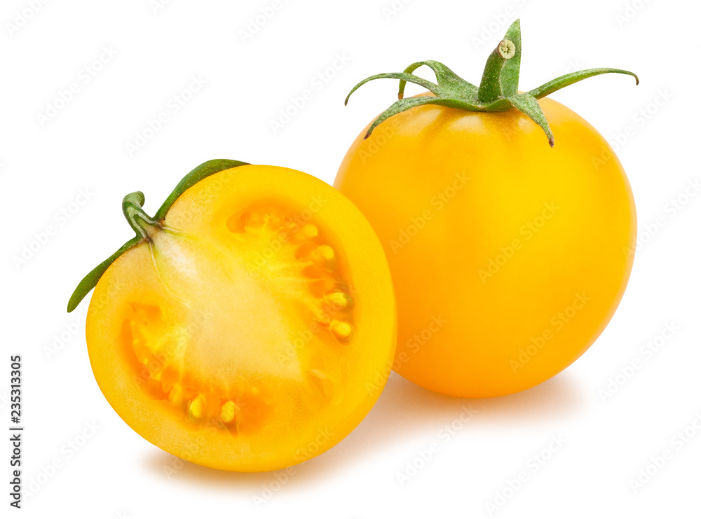 Wall mural yellow cherry tomato