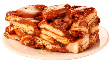 CHOCOLATE TIFFIN CAKE CUT OUT