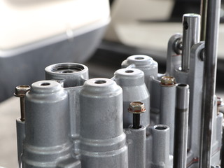 Aluminium case and parts form car gear tramsmission