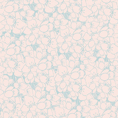 Vector Green Floral Texture Seamless Pattern