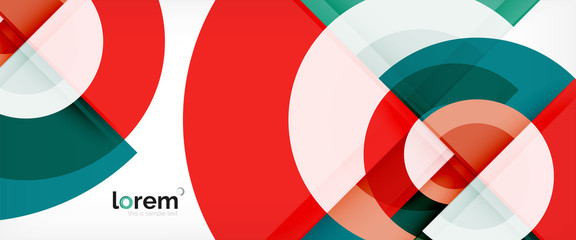 Obraz premium Multicolored round shapes abstract background