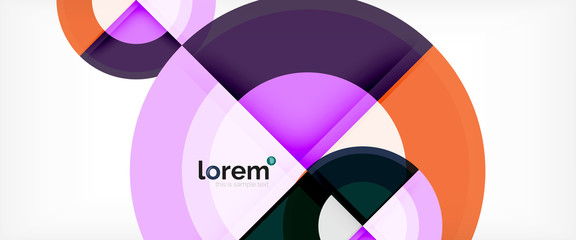 Obraz premium Multicolored round shapes abstract background