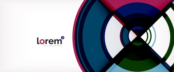 Obraz premium Vector abstract colorful circles background