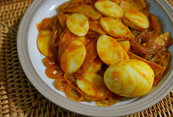 Tteok-bokki, add curry, red pepper paste